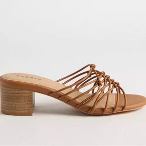 Torrid Tan Strappy Sandals with Block Heel